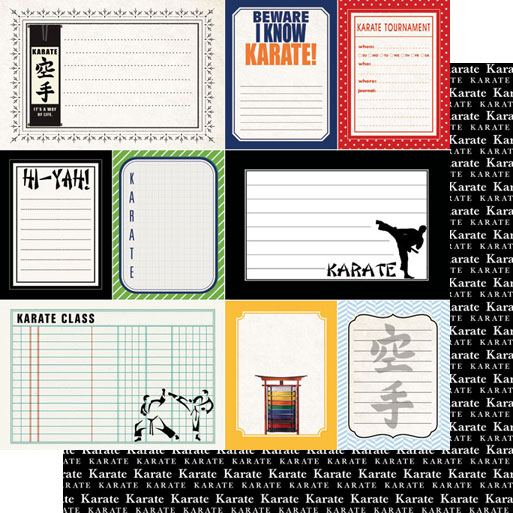 Stamping Station - Karate Sports Journal Paper